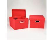 Household Essentials 10KDRED 1 8 in. H Nested Boxes Red