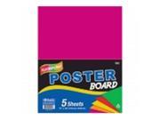 Bazic 5027 48 11 in. x 14 in. Multi Color Fluorescent Poster Board Pack of 48