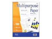 Bazic 510 50 100 Ct. White Multipurpose Paper Pack of 50