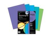Wausau Paper 20274 Astrobrights Colored Paper 24lb 8 1 2 x 11 Cool Assortment 500 Sheets Ream
