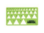 Rapidesign 51R Triangles and Diamonds Drafting Template