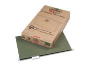 Earthwise Recycled Colored Hanging File Folders 1 5 Tab Legal Green 25 Box