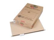 Pendaflex Earthwise 76542 Earthwise 100 Percent Recycled Paper Hanging Folders Kraft Legal Natural 25 Box