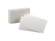 Esselte Pendaflex 40159 SP 100 Count 4 in. x 6 in. White Ruled Index Cards
