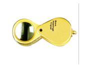 Gemoro EL965 Gold Jewelers Loupe 18mm 10x with Case