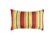 Greendale Home Fashions OC5811S2 CARNIVAL Rectangle Outdoor Accent Pillows Set of Two Carnival Stripe
