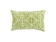 Greendale Home Fashions OC5811S2 GRASS Rectangle Outdoor Accent Pillows Set of Two Grass