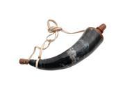 Large Early American Frontier Black Powder Horn 12 inch