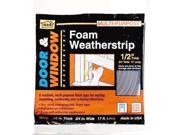 M d Products .50in. X .75in. X 17in. Gray Low Density Foam Weather Strip 02113
