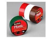 Colored Plastic Tape Moisture Resistant 3 4 x125 Red