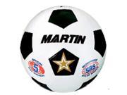 DICK MARTIN SPORTS MASSR4W SOCCER BALL WHITE SIZE 4 RUBBER NYLON WOUND
