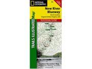 National Geographic TI00000773 Map Of New River Blueway North Carolina Virginia West Virginia