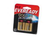 Eveready A522BP2 Gold Alkaline Batteries 9V 2 Pack
