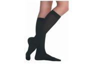 Juzo 2001ADFFSB10 V V Soft Knee High Closed Toe 20 30mmHg with Silicone Dot Band Black