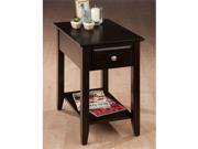 Jofran 1037 7 Chairside Table with Bookmatch Inlay Reverse Quarter Round Routered Edge