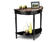 Convenience Concepts M6042182 French Country Entryway Table with Shelf in Black