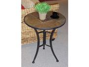 4D Concepts 601404 Slate Round Top Coffee Table Metal Slate
