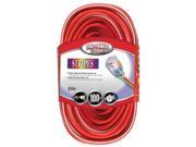 Coleman Cable 100ft. Red White 12 3 Outdoor Extension Cord 02549 41