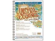 Strathmore ST460 59 9 in. x 12 in. Cold Press Visual Journal Watercolor Book 44 Pages Pack of 6