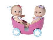 JC TOYS 16982 8.5 in. Lil Cutesies Twins Doll in Stroller