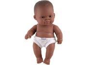 Miniland Educational Corp 31143 Newborn baby doll African boy 8.25 in. Polybag