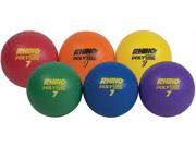 Olympia Sports BL302P 7 in. Ultimate Rhino Poly Playballs Set of 6