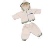 Miniland Educational 31545 Cream Tracksuit with Hood 15 in. 15 .75 in.