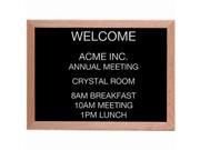 Aarco Products AOFD1824 Red Oak Framed Letter Board Message Center