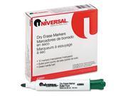 Universal 43684 Dry Erase Marker Bullet Tip Green Dozen