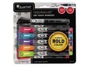 Quartet 5001 20M EnduraGlide Dry Erase Markers Chisel Tip Assorted Colors 12 Set