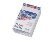 Tops 75101 American Pride Writing Pad Jr. Legal Rule 5x8 White 12 50 Sheet Pads pk