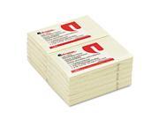 Universal 35672 Standard Self Stick Notes 3 x 5 Yellow 12 100 Sheet Pads Pack