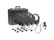 Califone International 4100 10 USB Headset 10 Pack With Carry Case