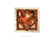 Posterazzi OWP44426D Mother Hen Poster by Janet Stever 13.00 x 19.00
