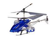 Microgear EC10363 Blue Remote Controlled 4 Channel Metal Rc Remote Control Toy Helicopter Toy With Gyroscope Gyro