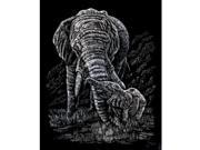 Royal Langnickel SILF22 Engraving Art Set Silver Foil Elephant Baby