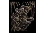 Royal Langnickel GOLF17 Engraving Art Set Gold Foil Koala Bears