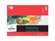 Canson C100510955 12 in. x 16 in. Disposable Palette Sheet Pad