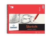 Canson C100511032 14 in. x 17 in. Foundation Sketch Sheet Pad