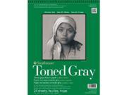 Strathmore ST412 111 11 in. x 14 in. Toned Gray Wire Bound Sketch Pad