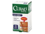 Curad CUR0700 Flex Fabric Bandages Assorted Sizes 100 per Box