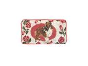 123 Creations C278EG Sheltie petit point eyeglass case