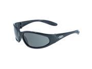 Global Vision HERCSM Hercules Safety Glasses with Smoke Lenses and Black Frame