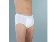 Prime Life Fibers HDM100WHTMD Wearever Medium Mens Super Incontinence Briefs in White