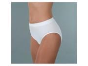 Prime Life Fibers S100WHTM L Wearever Medium Large WoMens Smooth and Silky Seemless Full Cut Incontinence Panties in White
