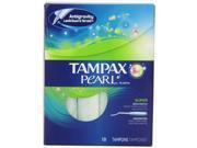 Tampax Pearl Plastic Super Absorbency Unscented Tampons 18 Count
