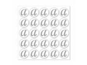 Weddingstar 9400 O Monogram with Single Rhinestone Epoxy Sticker Letter O