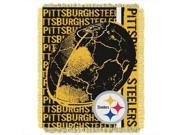 Northwest 1NFL 01903 0078 RET Double Play Steelers NFL Jacquard Throw