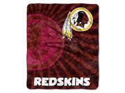 Northwest 1NFL 06501 0020 RET Strobe Redskins NFL Sherpa Throw 50x60