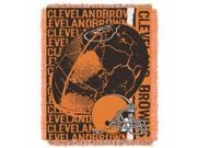 Northwest 1NFL 01903 0005 RET Double Play Browns NFL Jacquard Throw